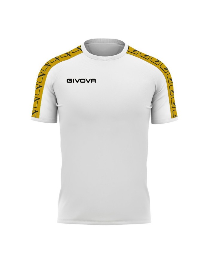 T-Shirt Givova POLY BAND BA02 Maglia Fitness Sport Unisex Bianco Oro BA020320 T-Shirt Givova POLY BAND BA02 Maglia Fitness Sport Unisex Bianco Oro BA020320