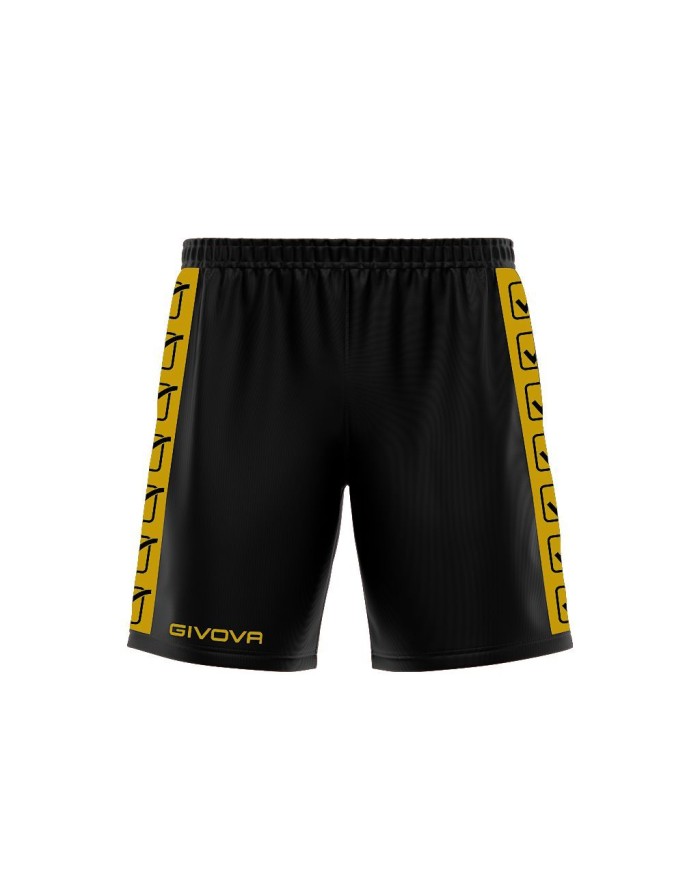 Pantaloncino GF VIP POLY BAND Givova BA03 Shorts Unisex Nero Oro BA031020