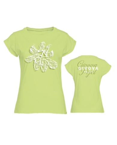 T-Shirt da Donna Givova LADY FLORAL MAC08 Cotone Lime MAC080049 T-Shirt da Donna Givova LADY FLORAL MAC08 Cotone Lime MAC080049