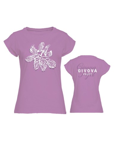 T-Shirt da Donna Givova LADY FLORAL MAC08 Cotone Viola MAC080014 T-Shirt da Donna Givova LADY FLORAL MAC08 Cotone Viola MAC080014