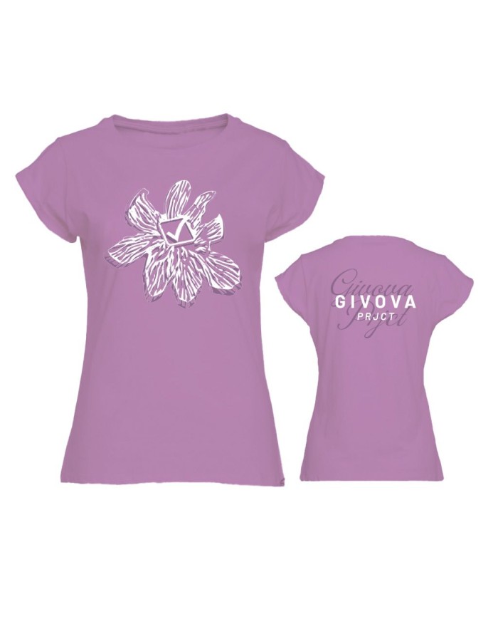 T-Shirt da Donna Givova LADY FLORAL MAC08 Cotone Viola MAC080014 T-Shirt da Donna Givova LADY FLORAL MAC08 Cotone Viola MAC080014