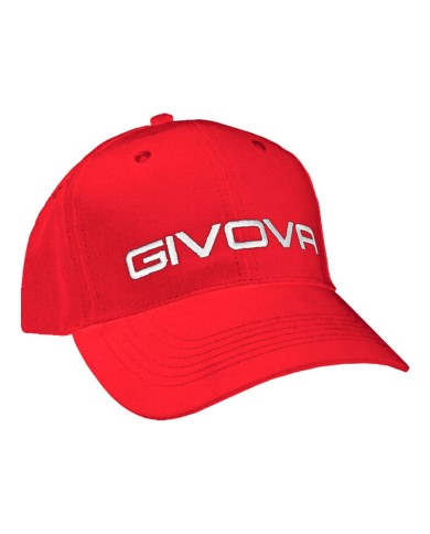 Cappellino con Visiera Givova ACC04 Regolabile Cotone Rosso ACC040012 Cappellino con Visiera Givova ACC04 Regolabile Cotone Rosso ACC040012