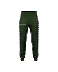 Pantalone Terry Band Givova BA12 Unisex Cotone Leggero Verde Militare BA120051