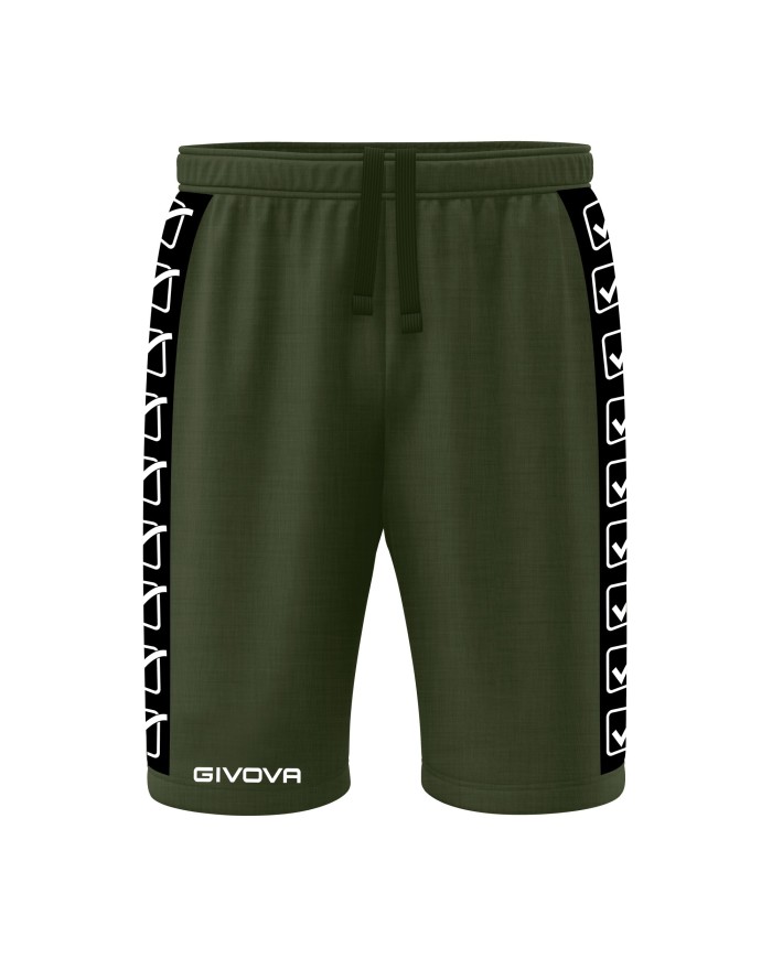 Bermuda GF VIP Terry Band BA04 Givova Cotone Unisex Verde Militare BA040051 Bermuda GF VIP Terry Band BA04 Givova Cotone Unisex Verde Militare BA040051