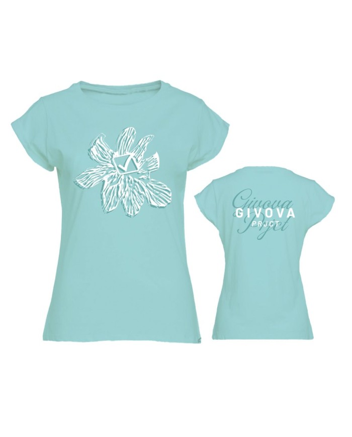 T-Shirt da Donna Givova LADY FLORAL MAC08 Cotone Verde Tiffany MAC080080 T-Shirt da Donna Givova LADY FLORAL MAC08 Cotone Verde Tiffany MAC080080