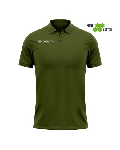 Polo SUMMER Givova MA005 Cotone Piquet 180gr Verde Militare MA0050051 Polo SUMMER Givova MA005 Cotone Piquet 180gr Verde Militare MA0050051
