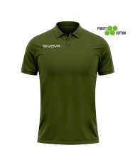 Polo SUMMER Givova MA005 Cotone Piquet 180gr Verde Militare MA0050051 Polo SUMMER Givova MA005 Cotone Piquet 180gr Verde Militare MA0050051