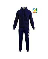 Tuta da Uomo Givova KING COTONE Terry Azzurro Blu LF280204