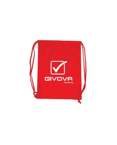 Sacchetto con Corda Givova B012 Nylon Rosso B0120012 Sacchetto con Corda Givova B012 Nylon Rosso B0120012