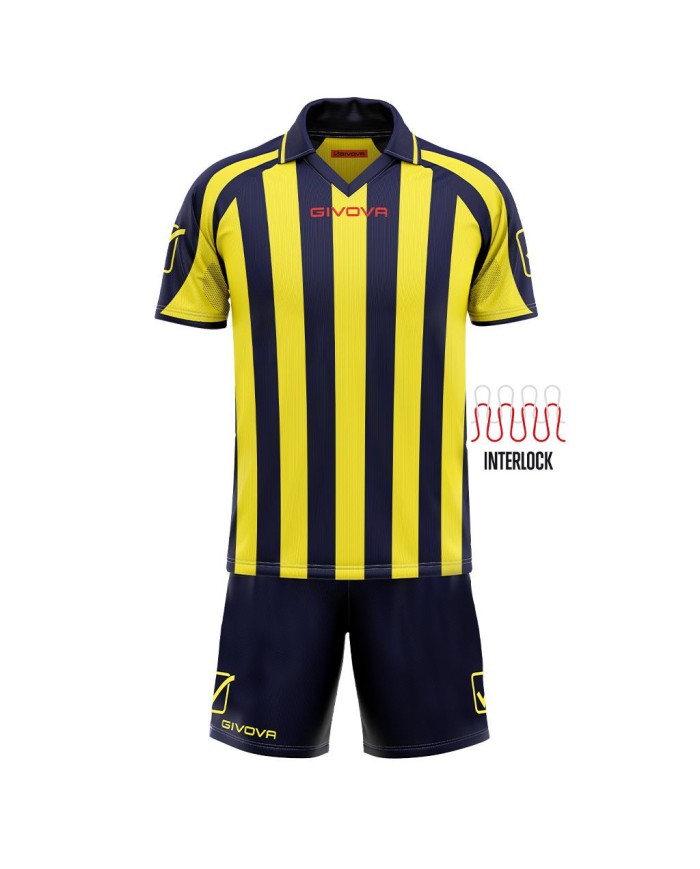 Completino da Calcio Givova Kit Supporter MC KITC24 Blu Giallo KITC240407 Completino da Calcio Givova Kit Supporter MC KITC24 Blu Giallo KITC240407