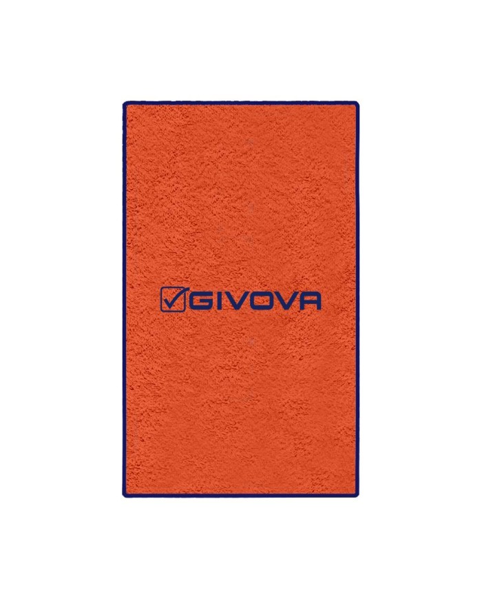 Telo Mare Givova BIG CINIGLIATO ACC02 80x165cm Spiaggia Palestra Arancio Blu ACC020104