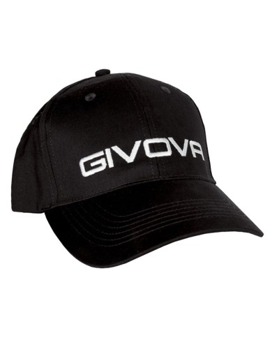 Cappellino con Visiera Givova ACC04 Regolabile Cotone Nero ACC040012 Cappellino con Visiera Givova ACC04 Regolabile Cotone Nero ACC040012