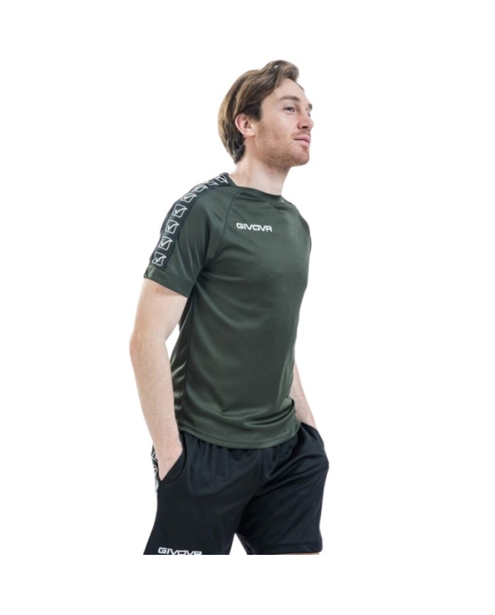 T-Shirt Givova POLY BAND BA02 Maglia Fitness Sport Unisex Verde Militare BA020051 T-Shirt Givova POLY BAND BA02 Maglia Fitness Sport Unisex Verde Militare BA020051