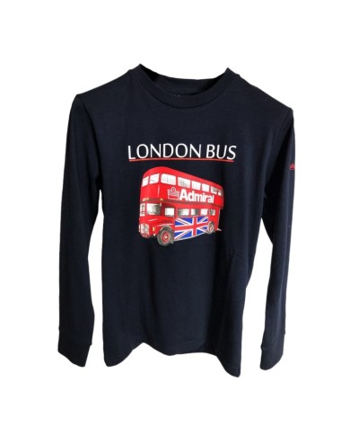 Maglia Admiral Junior AD2696 Cotone Manica Lunga Blu AD2696AW003