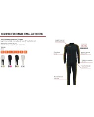 Tuta da Donna Givova REVOLUTION SUMMER TRIACETATO TR033SW Bianco Oro TR033SW0303