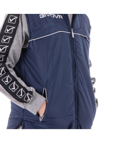 Giubbotto Smanicato Givova Cold G005 Gilet Sportivo Unisex Blu G0050004 Giubbotto Smanicato Givova Cold G005 Gilet Sportivo Unisex Blu G0050004