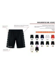 Pantaloncino GF VIP POLY BAND Givova BA03 Shorts Unisex Bianco Oro BA031020