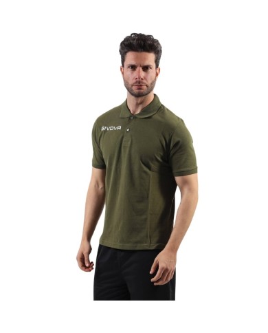 Polo SUMMER Givova MA005 Cotone Piquet 180gr Verde Militare MA0050051 Polo SUMMER Givova MA005 Cotone Piquet 180gr Verde Militare MA0050051