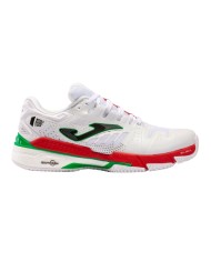 Scarpe da Padel Joma Slam 2202P Tennis Bianco Rosso TSLAMW2202P