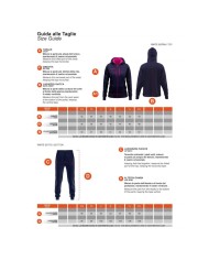 Tuta Givova KING DONNA COTONE TERRY TR028 con Cappuccio Blu Fuxia TR0280406