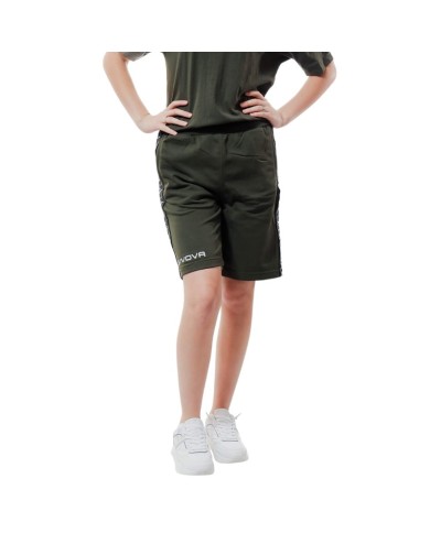 Bermuda GF VIP Terry Band BA04 Givova Cotone Unisex Verde Militare BA040051 Bermuda GF VIP Terry Band BA04 Givova Cotone Unisex Verde Militare BA040051
