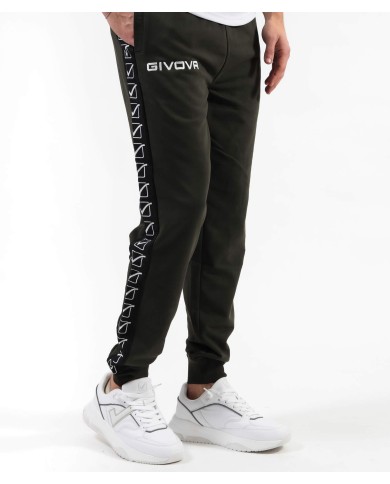 Pantalone Terry Band Givova BA12 Unisex Cotone Leggero Verde Militare BA120051 Pantalone Terry Band Givova BA12 Unisex Cotone Leggero Verde Militare BA120051