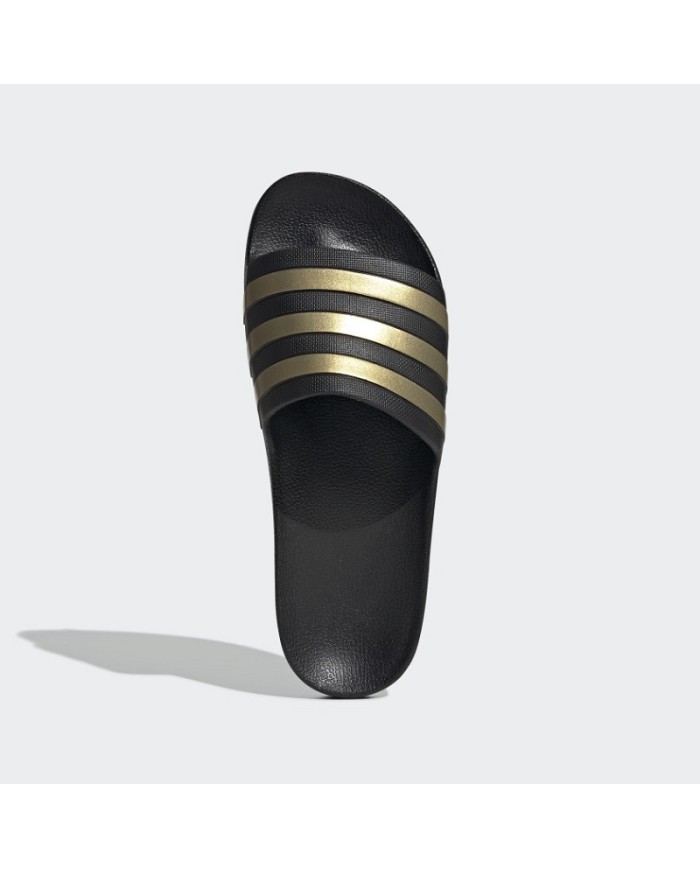 Ciabatte da Adulto Adidas Adilette Aqua Nero Oro Sandali Piscina EG1758