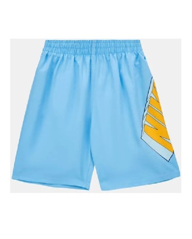 Costume Boxer da Bambino Nike NESSE805486 Celeste in Poliestere Costume Boxer da Bambino Nike NESSE805486 Celeste in Poliestere