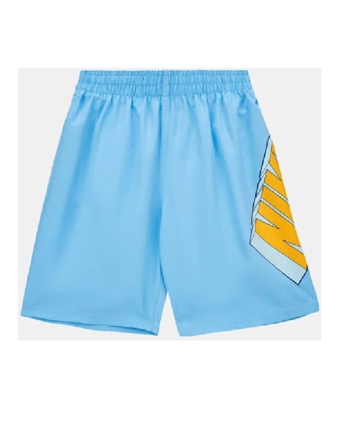 Costume Boxer da Bambino Nike NESSE805486 Celeste in Poliestere