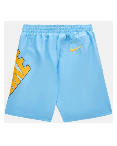 Costume Boxer da Bambino Nike NESSE805486 Celeste in Poliestere Costume Boxer da Bambino Nike NESSE805486 Celeste in Poliestere