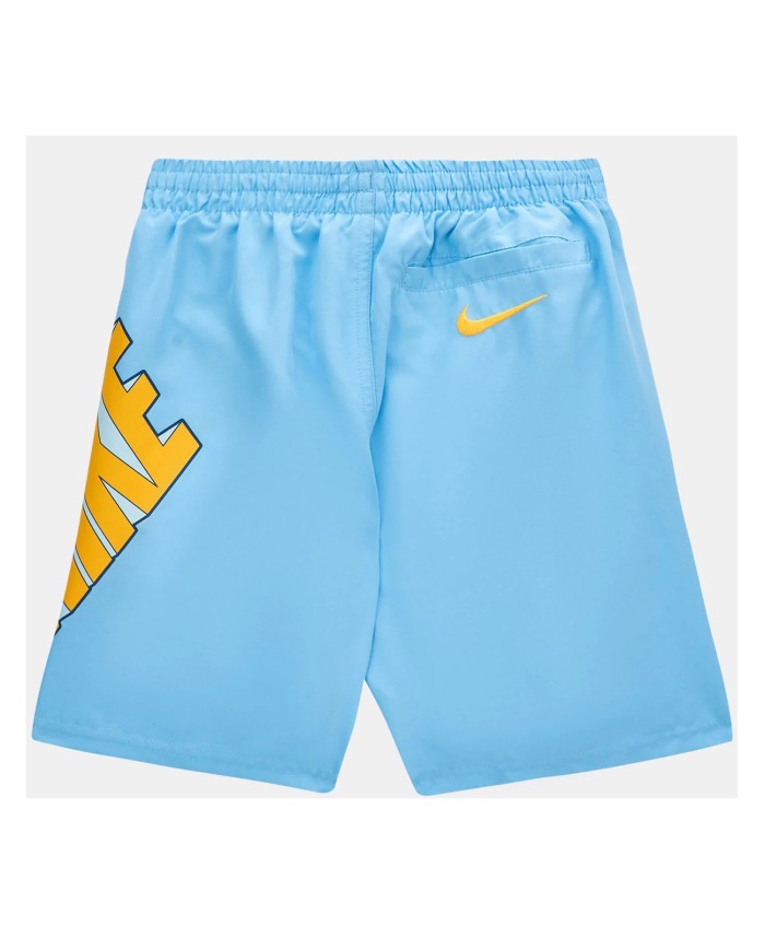 Costume Boxer da Bambino Nike NESSE805486 Celeste in Poliestere