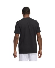 T-Shirt da Uomo Adidas Got You Shook Cotone Girocollo Nera HK6727