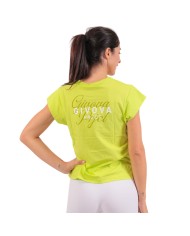 T-Shirt da Donna Givova LADY FLORAL MAC08 Cotone Lime MAC090049