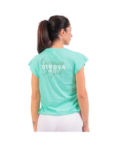T-Shirt da Donna Givova LADY FLORAL MAC08 Cotone Verde Tiffany MAC080080 T-Shirt da Donna Givova LADY FLORAL MAC08 Cotone Verde Tiffany MAC080080