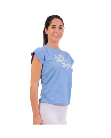 T-Shirt da Donna Givova LADY FLORAL MAC08 Cotone Celeste MAC080005 T-Shirt da Donna Givova LADY FLORAL MAC08 Cotone Celeste MAC080005