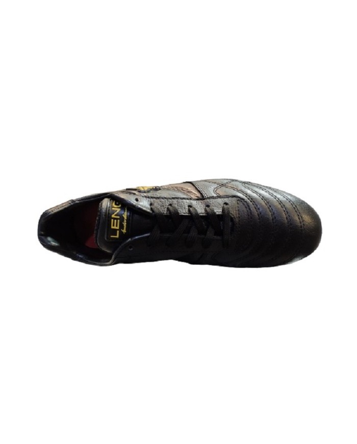 Scarpe da Calcio Leng Scudetto B740AG da Uomo Professionali in Pelle Vera Nera