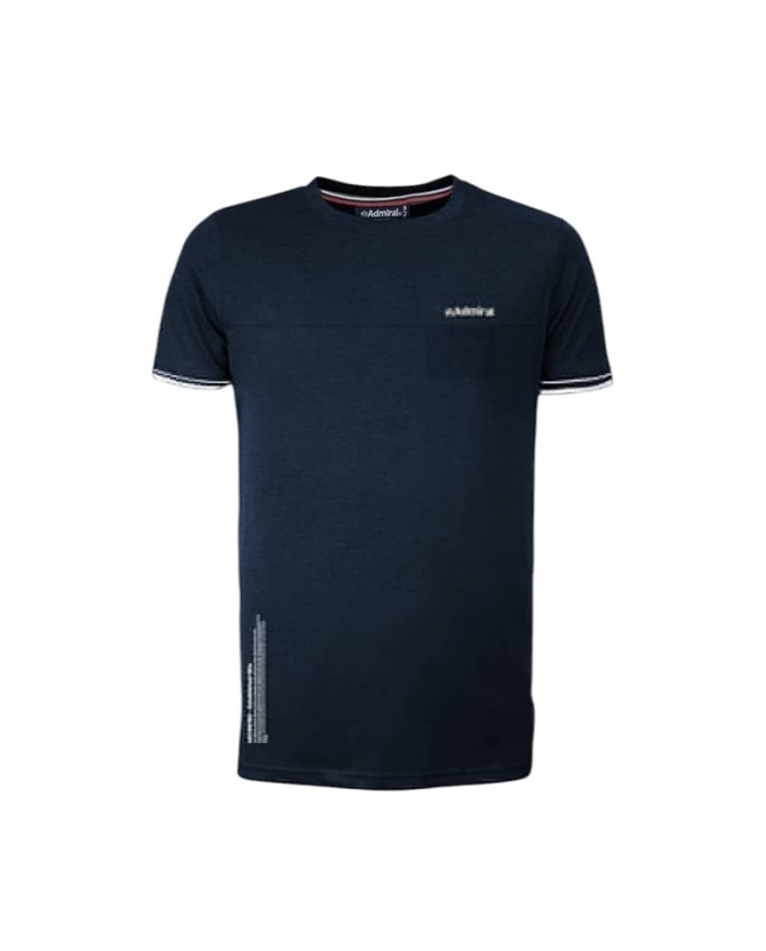 T-Shirt da Uomo Admiral AD3152EI003 Blu in Cotone con Taschino