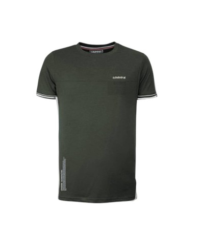 T-Shirt da Uomo Admiral AD3152EI160 Verde in Cotone con Taschino T-Shirt da Uomo Admiral AD3152EI160 Verde in Cotone con Taschino
