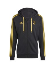 Felpa con Cappuccio Juventus 23/24 DNA Ufficiale Adidas Full Zip Nera HZ4966 Felpa con Cappuccio Juventus 23/24 DNA Ufficiale Adidas Full Zip Nera HZ4966