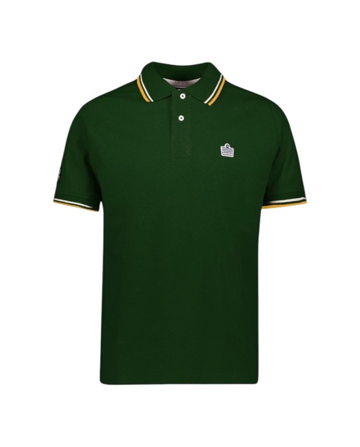 Polo da Uomo Admiral AD3027EI131 Verde Manica Corta in Cotone
