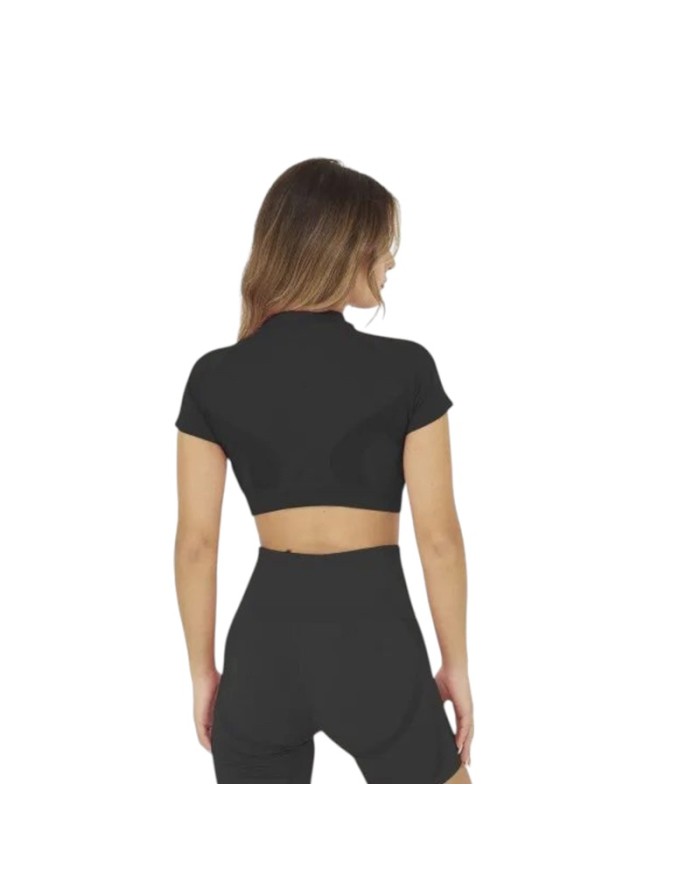 Maglia da Donna Legea Lexi MGLW2207 Nero Scuro in Tessuto Tecnico