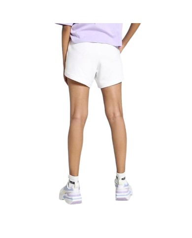 Pantaloncino da Donna Puma Essentials + Love is Love Short Bianco 67367402 Pantaloncino da Donna Puma Essentials + Love is Love Short Bianco 67367402
