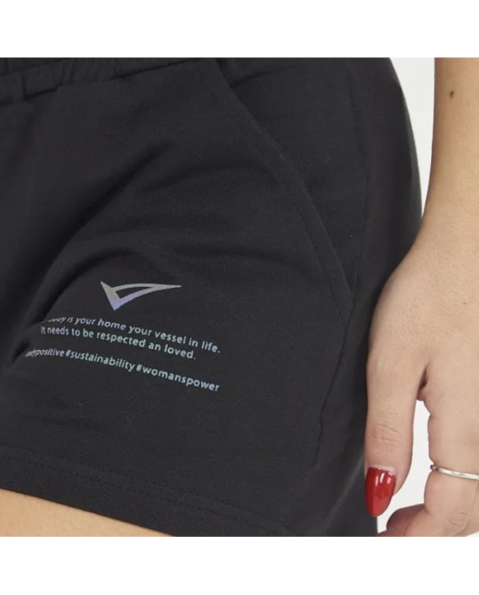 Pantaloncini Donna Legea Sanem PCLW2105 Nero in Cotone Pantaloncini Donna Legea Sanem PCLW2105 Nero in Cotone