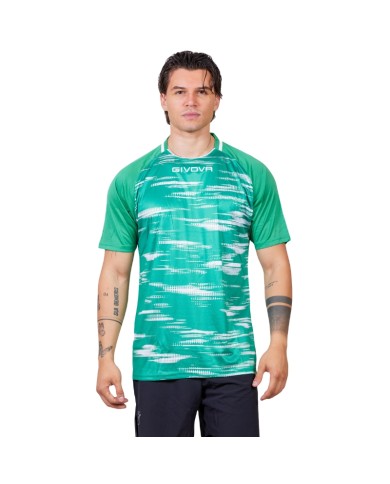 Maglia da Calcio Givova Pixel MA035 Padel Tennis Verde Bianco MA0351303 Maglia da Calcio Givova Pixel MA035 Padel Tennis Verde Bianco MA0351303