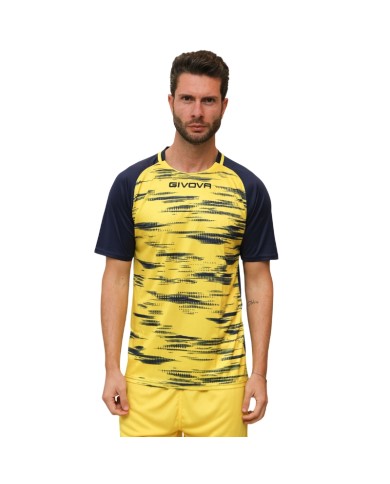 Maglia da Calcio Givova Pixel MA035 Padel Tennis Blu Giallo MA0350407 Maglia da Calcio Givova Pixel MA035 Padel Tennis Blu Giallo MA0350407