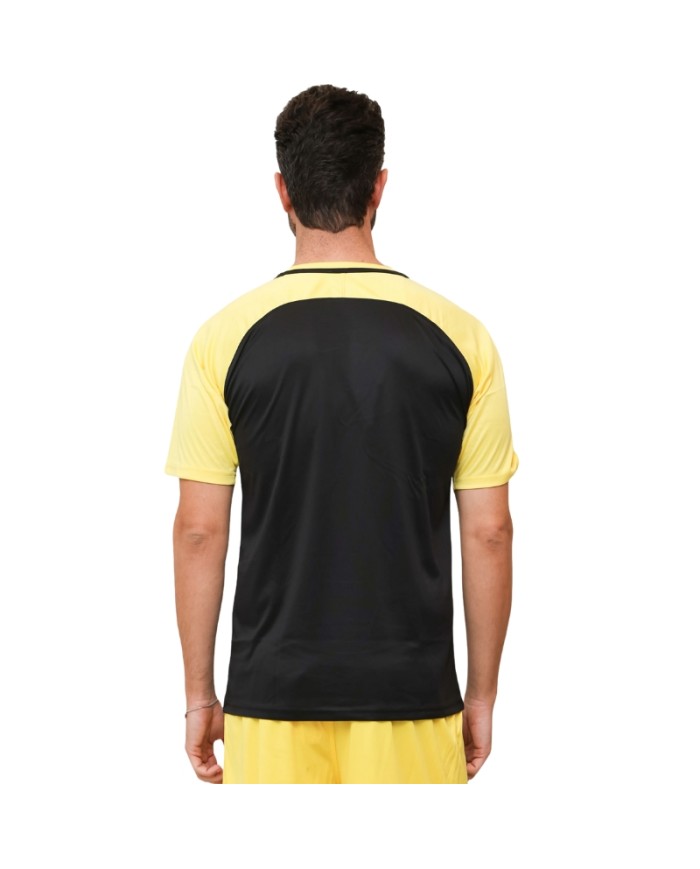 Maglia da Calcio Givova Pixel MA035 Padel Tennis Nero Giallo MA0351007