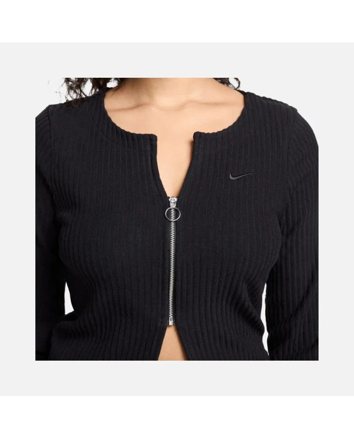 Cardigan slim fit con zip Nike Sportswear Chill Rib DD5257-440 Cardigan slim fit con zip Nike Sportswear Chill Rib DD5257-440