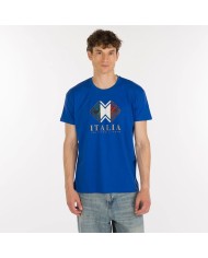T-Shirt logo tricolore Azzurra  ERREA SM8E6C0007500FIV T-Shirt logo tricolore Azzurra  ERREA SM8E6C0007500FIV