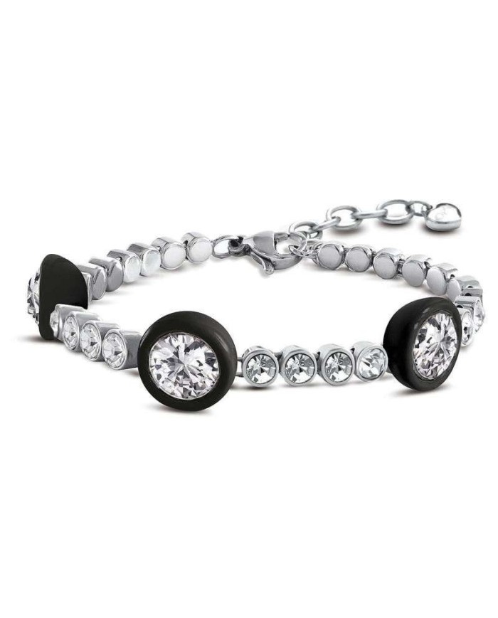 BRACCIALE WONDER 3 STONES BLACK OPSBR-659 BRACCIALE WONDER 3 STONES BLACK OPSBR-659