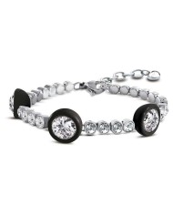 BRACCIALE WONDER 3 STONES BLACK OPSBR-659 BRACCIALE WONDER 3 STONES BLACK OPSBR-659